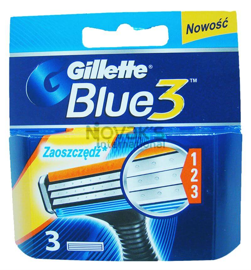 Gillette Blue 3 Blades (3 Pieces)