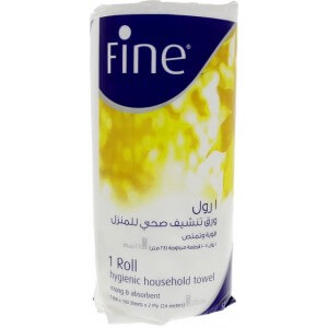 Fine Hygienic Household Towel 100 Sheets X 2 Ply 1 Roll
